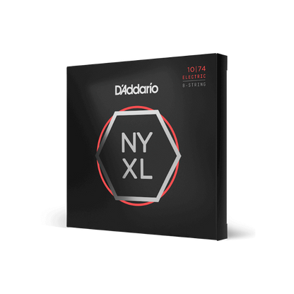 D'Addario 10-74 Light Top/Heavy Bottom 8-String, NYXL Electric Guitar Strings