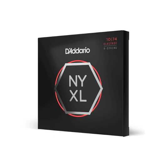 D'Addario 10-74 Light Top/Heavy Bottom 8-String, NYXL Electric Guitar Strings