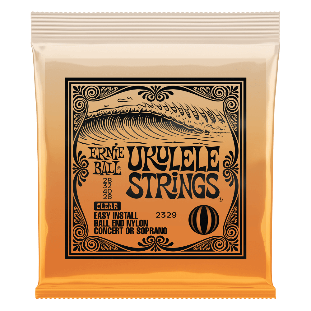 Ernie Ball Concert/Soprano Nylon Ball End Ukulele Strings - Clear 2329