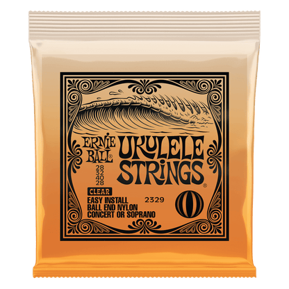 Ernie Ball Concert/Soprano Nylon Ball End Ukulele Strings - Clear 2329