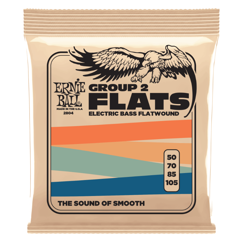 Ernie Ball EB2804 Flatwound 50-105 Bass Strings