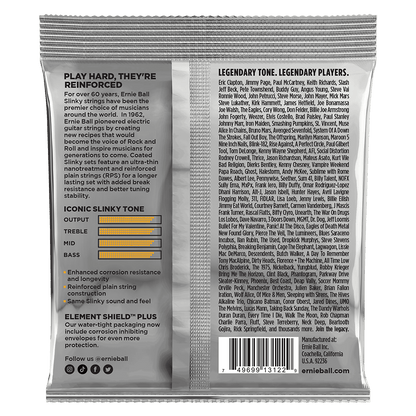 Ernie Ball 9-46 Hybrid Slinky, Coated Titanium RPS Electric Guitar Strings P03122