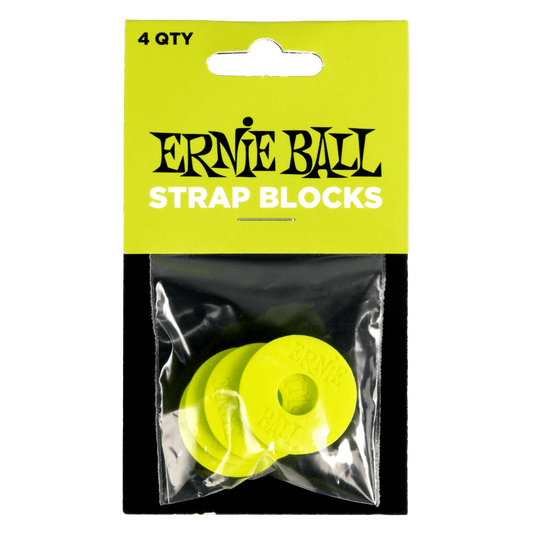 Ernie Ball Strap Blocks - Green- 4 Pack
