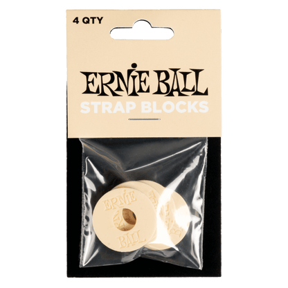 Ernie Ball Strap Blocks - Cream - 4 Pack