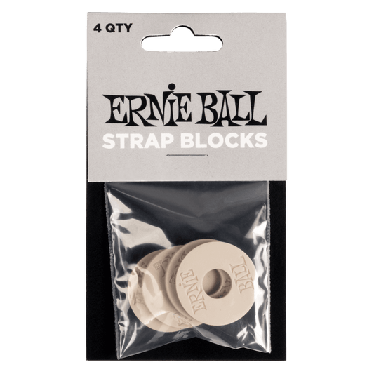 Ernie Ball Strap Blocks - Grey - 4 Pack