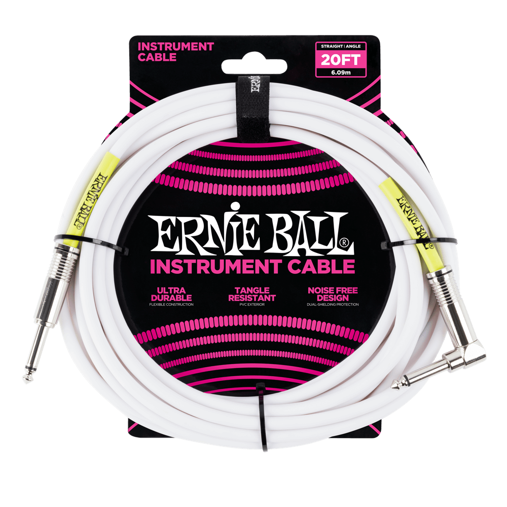Ernie Ball Classic Instrument Cable Straight/Angle 20ft