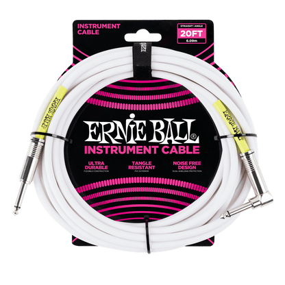 Ernie Ball Classic Instrument Cable Straight/Angle 20ft