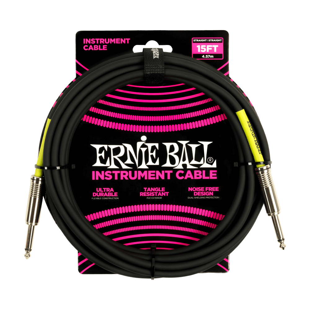 Ernie Ball Classic Instrument Cable Straight/Angle 15ft