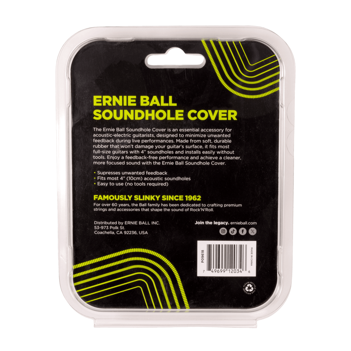 Ernie Ball Acoustic Soundhole Cover (P09618)