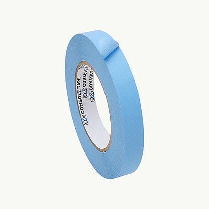 Roll of blue tape on a white background