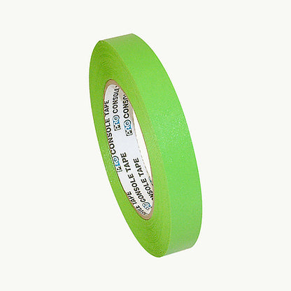 Green masking tape on a white background