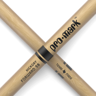 ProMark Classic Forward 5B Hickory drum sticks with oval wood tips, 2 sticks