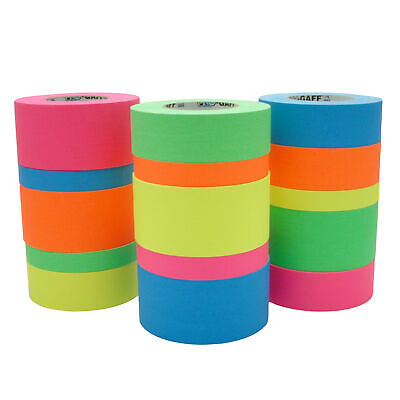Pro Tapes Pro Gaff Gaffers Tape - 50-Yard Roll (1, 2, or 3 Inch Wide) Fluorescent Colors