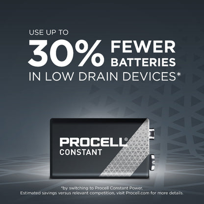 Duracell 1604A Procell Alkaline Constant Batteries 9V