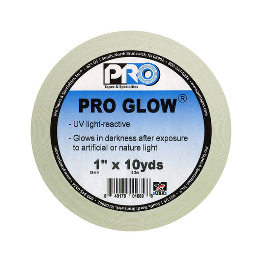 Pro Glow tape roll with label on a white background