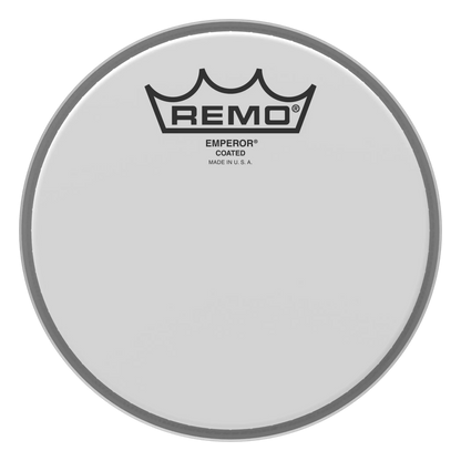 Remo Emperor Coated drum head with logo on a white background