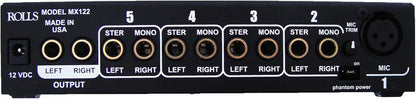Rolls MX122 MiniMix Pro Mic/Source Mixer