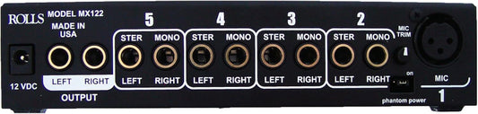Rolls MX122 MiniMix Pro Mic/Source Mixer