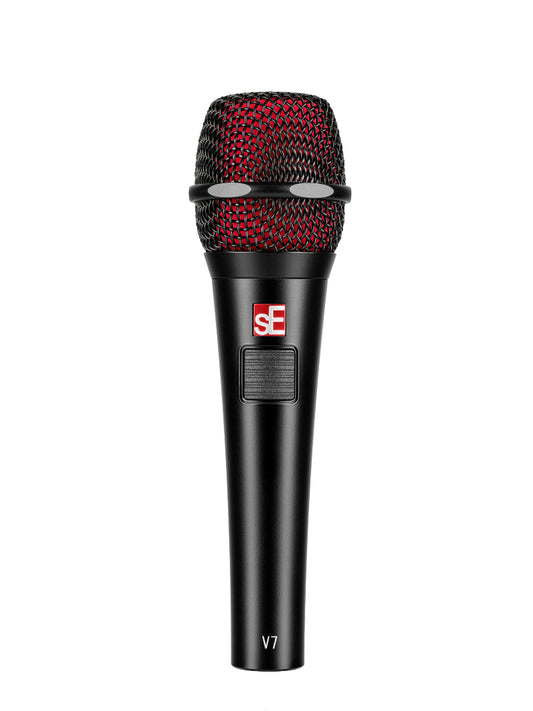 SE V7-PTT V7 Dynamic Supercardioid Vocal Microphone. Push-To-Talk
