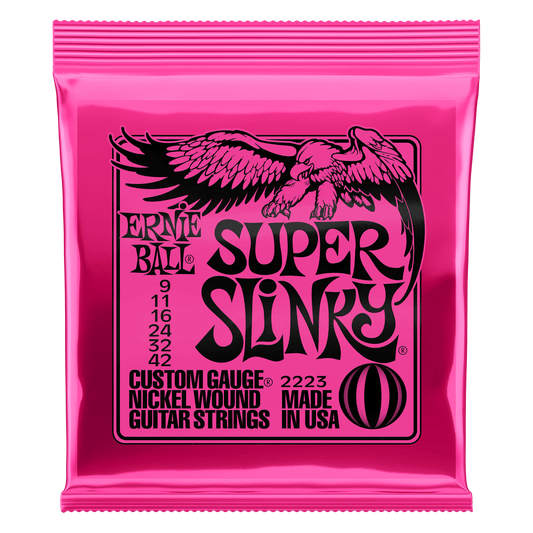 Ernie Ball 9-42 Super Slinky Nickel Wound Guitar Strings