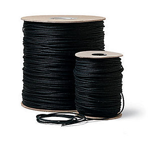 Tie Line, Black, Wax Coated 600'