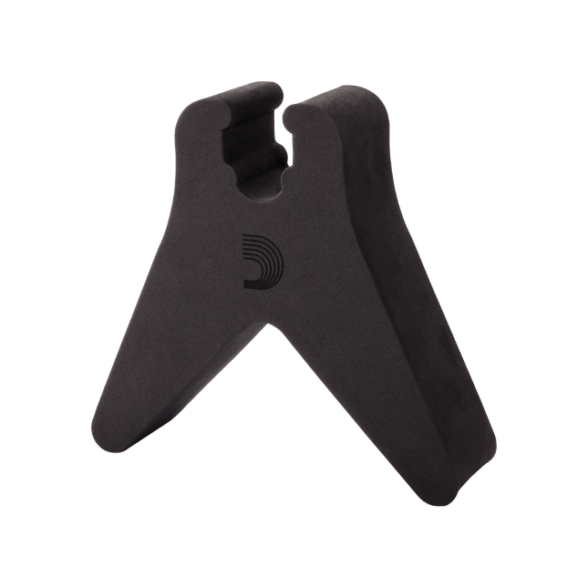 D'Addario Universal Neck Rest, black foam guitar accessory with visible D'Addario logo
