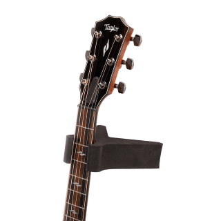 D'Addario Universal Neck Rest for guitars, black neck support with Taylor headstock visible