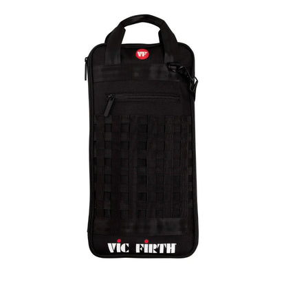 Vic Firth Performer Classic Stick Bag, black drum stick bag with front zipper pocket and visible Vic Firth logo.