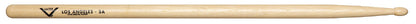 Wooden drumstick with a brand logo on a white background