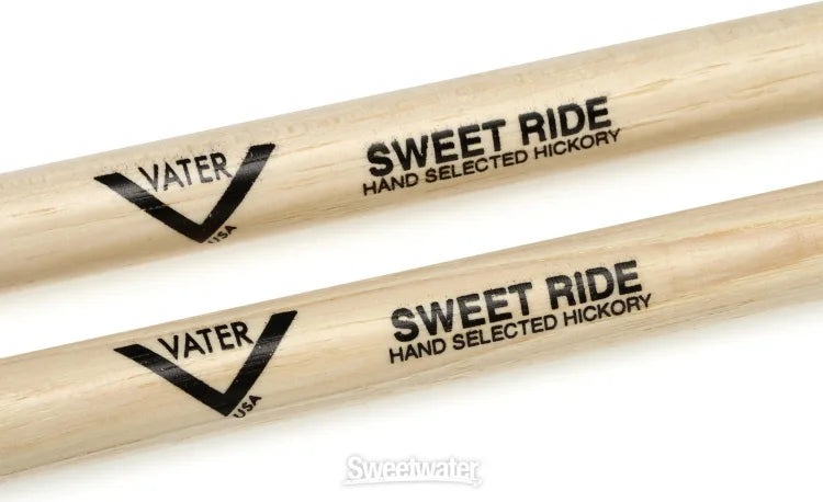 Vater American Hickory Drumsticks - Sweet Ride - Wood Tip