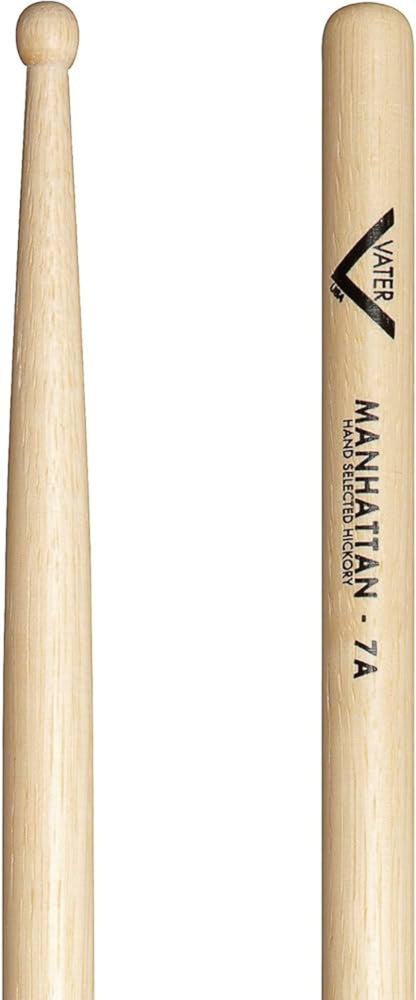 Vater Manhattan 7A Drumsticks, Wood Tip