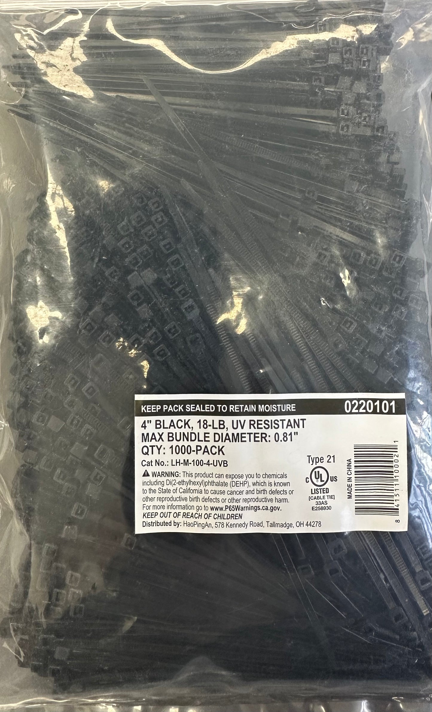 Black Cable (Zip) Ties