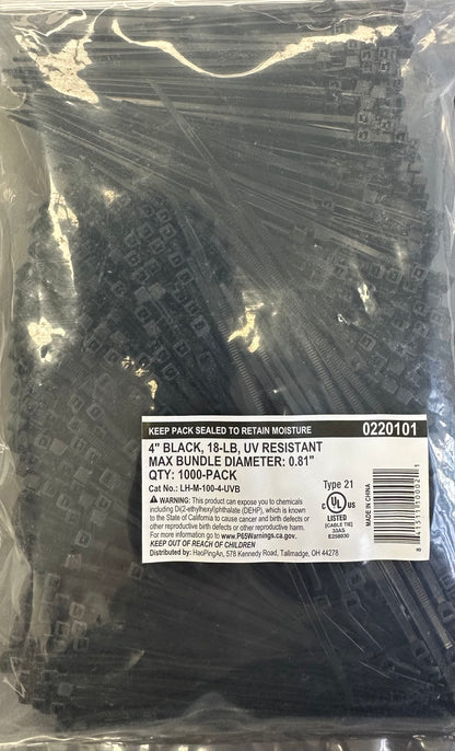 Black Cable (Zip) Ties
