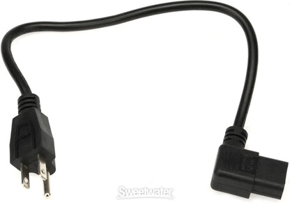 Hosa PWC-141R 1' 3 Prong Male to Right Angle IEC Female Power Cord