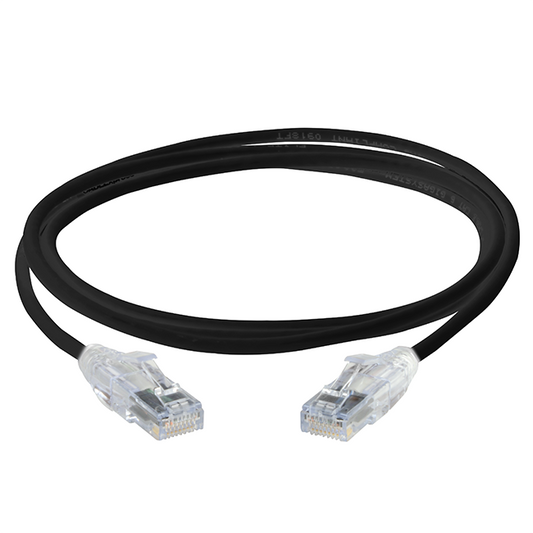 MINI CAT6 RJ45/RJ45 568B SLIM CLEAR BOOT CABLE