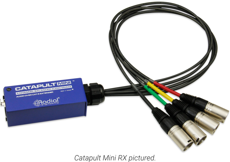Radial Catapult Mini RX Compact Cat 5 Analog Snake Receiver