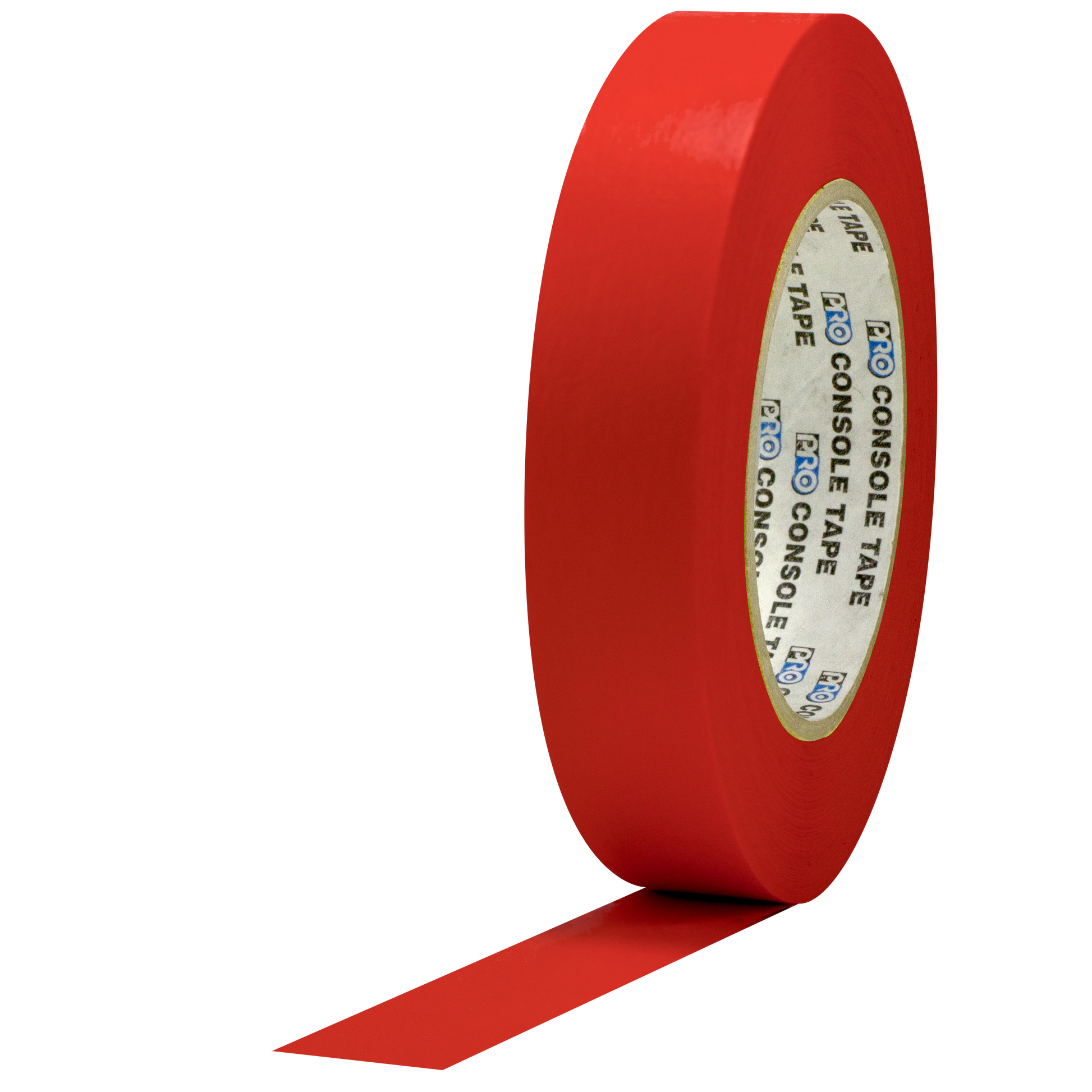 Red tape roll on a white background