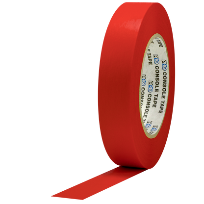 Red tape roll on a white background