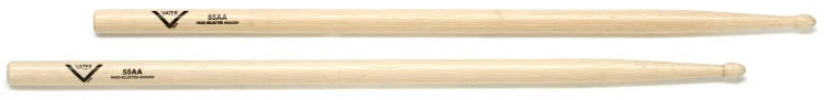 Vater American Hickory 55AA Drumsticks -Wood Tip