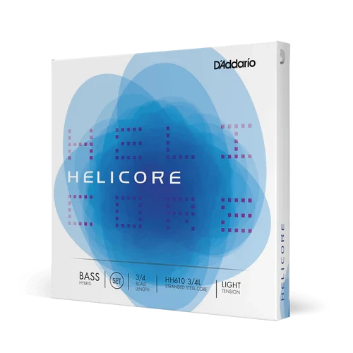 Helicore Hybrid Bass String Set String Set, 3/4 Scale, Light Tension