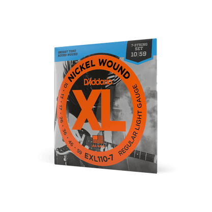 D'Addario 10-59 Regular Light 7-String, XL Nickel Electric Guitar Strings