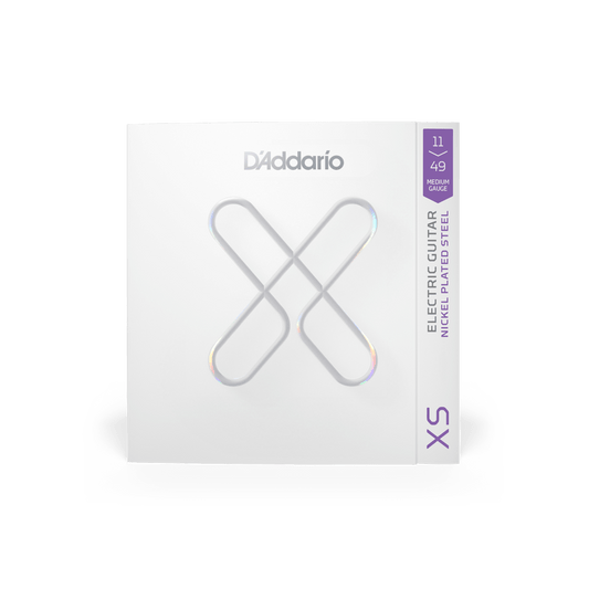D'Addario XSE1149 XS Nickel Coated Electric Guitar Strings (11-49 Medium)