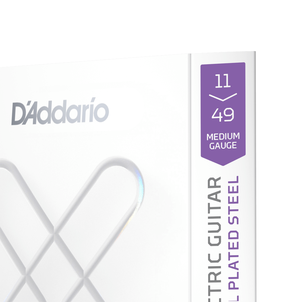 D'Addario XSE1149 XS Nickel Coated Electric Guitar Strings (11-49 Medium)