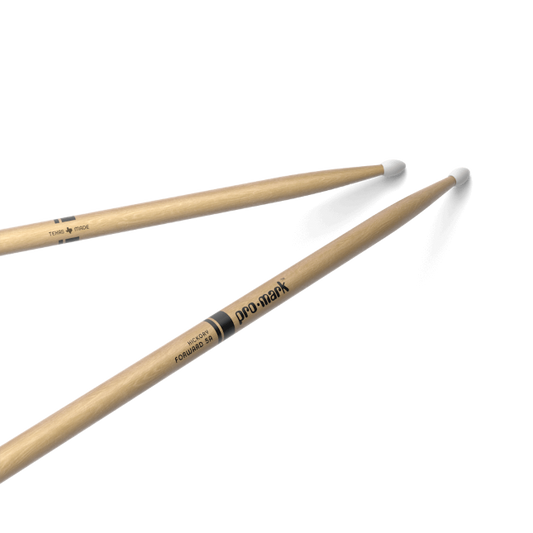ProMark Classic Forward 5A Hickory Drumstick, Oval Nylon Tip