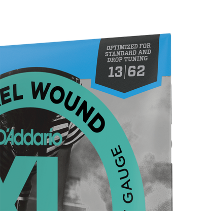 D’Addario EXL158 XL Nickel Would Electric Baritone Guitar Strings – 13-62 Light