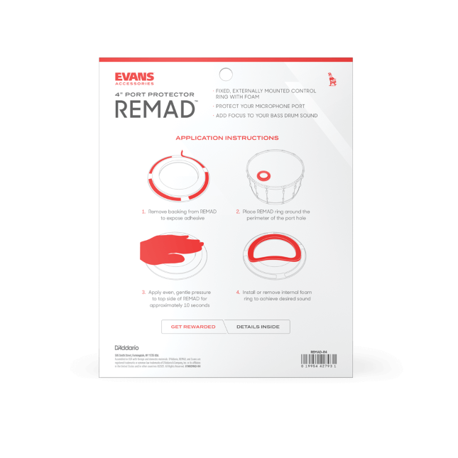 Evans REMAD Port Hole Protector - 4 Inch