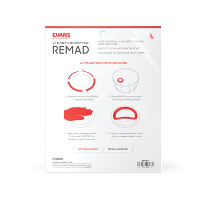 Evans REMAD Port Hole Protector - 4 Inch