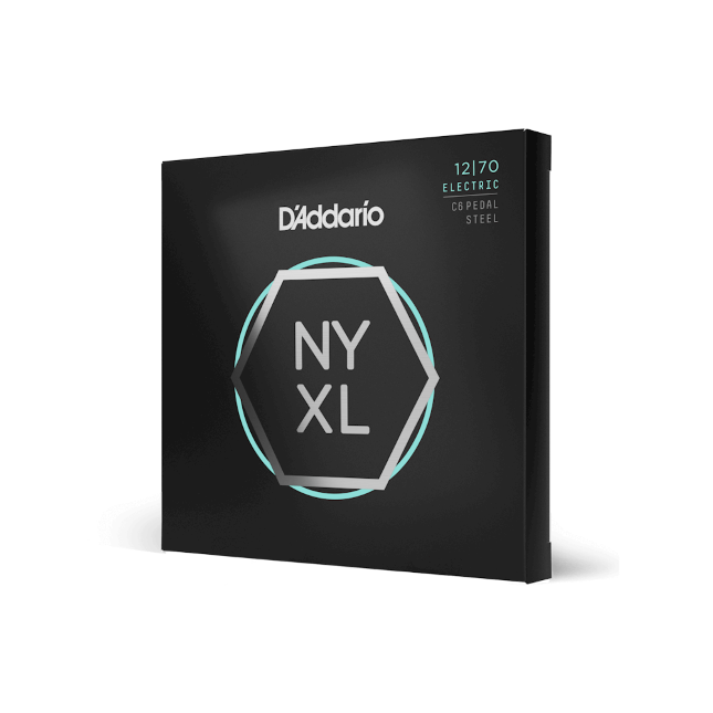 D'Addario NYXL1270PS C6 Pedal Steel Guitar Strings, Custom Medium 12-70