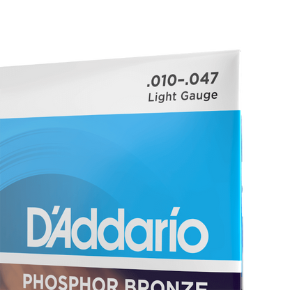 D'Addario EJ38 Phosphor Bronze 12-String Acoustic Guitar Strings, 10-47 Light