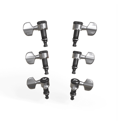 D'Addario Auto-Trim Locking Tuning Machines (3 + 3 Setup)
